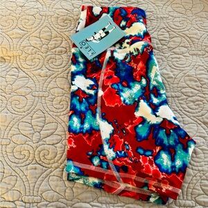 FLEO NWT Red White Blue Marble THC S